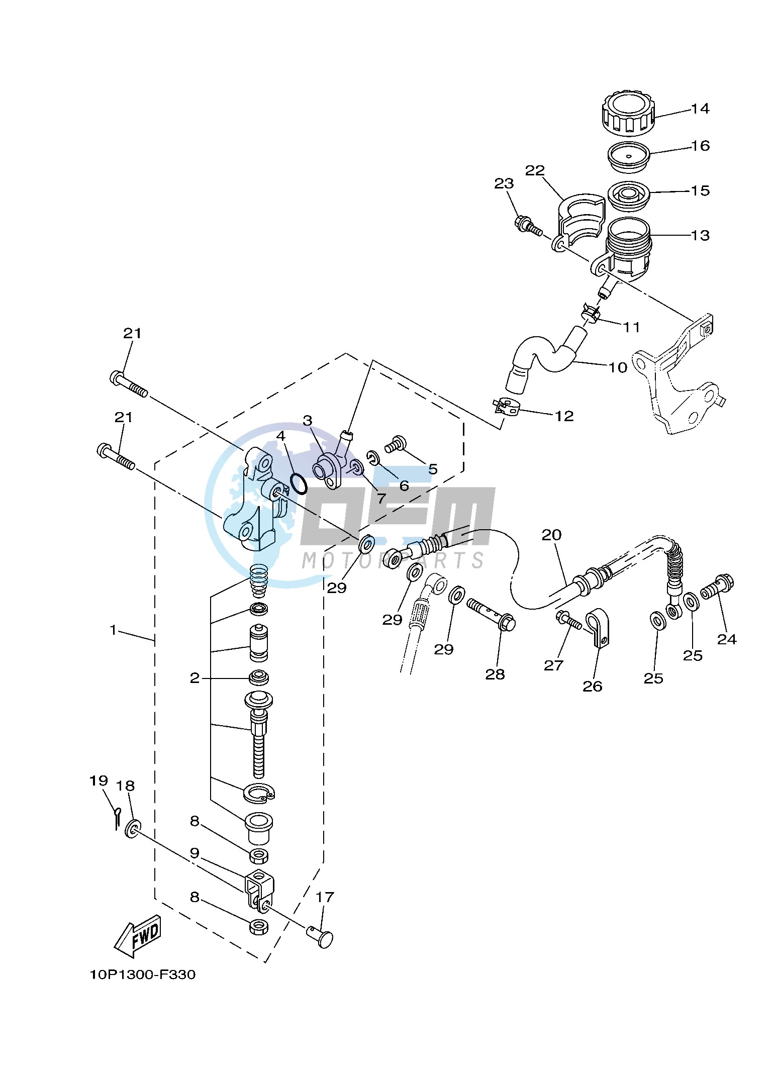 REAR MASTER CYLINDER