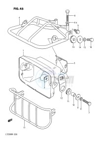 LT250R (E28) drawing HEADLAMP HOUSING