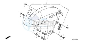 CB600F39 Europe Direct - (ED / ST 25K) drawing FRONT FENDER