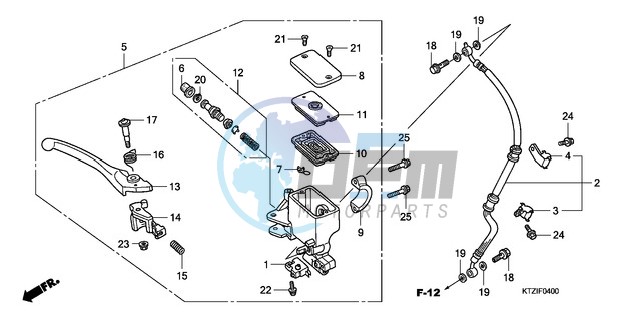 FR. BRAKE MASTER CYLINDER