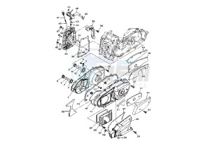 YP MAJESTY 400 drawing CRANKCASE COVER