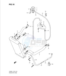 VL800 drawing RADIATOR HOSE