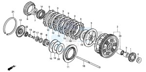 CBX750P2 drawing CLUTCH