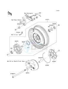 VN 1600 A [VULCAN 1600 CLASSIC] (A6F-A8FA) A7FA drawing REAR WHEEL_CHAIN