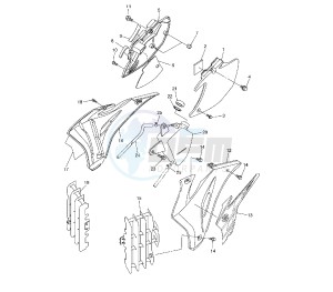 WR F 450 drawing SIDE COVERS