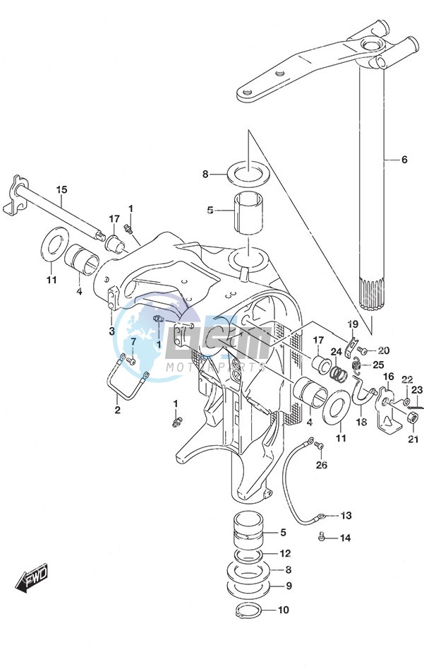 Swivel Bracket w/Transom (L)