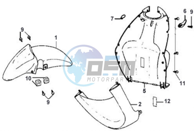 FR PLATE / FRONT FENDER