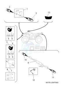 YFM450FWBD KODIAK 450 EPS (BHT4) drawing WVTA Lighting