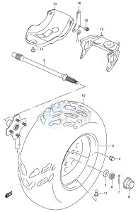 LT-A500F (E3-E28) drawing LEFT REAR WHEEL (MODEL Y)