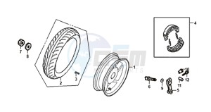 ALLO 50 25KMH (L8 L9) NL EURO4 drawing REAR WHEEL