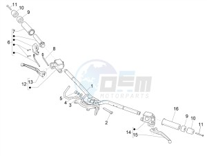 GTV 300 HPE SEI GIORNI IE E4 ABS (EMEA) drawing Handlebars - Master cil.