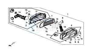 GTS 125I (L8) EU EURO4 drawing AIR FILTER