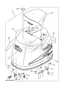 F100AETL drawing FAIRING-UPPER