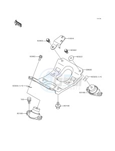 JS 750 A [750 SX] (A1-A4) [750 SX] drawing ENGINE MOUNT