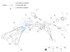 RSV4 1000 Racing Factory L.E. (EMEA) (EU, GB) drawing Rear lights