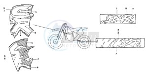 CR500R drawing MARK (CR500RN/RP)