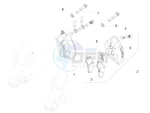 RSV4 1100 RACING FACTORY E4 ABS (EMEA-GSO) drawing Front brake caliper