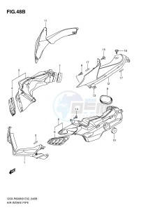 GSX-R600 (E2) drawing AIR INTAKE PIPE (MODEL L0)