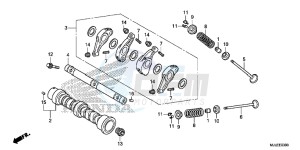 NC750SAF NC750S 4ED - (4ED) drawing CAMSHAFT/VALVE