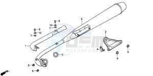 C90 drawing EXHAUST MUFFLER