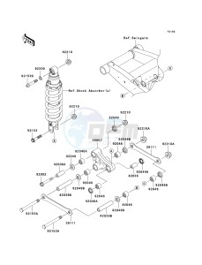 ZR 750 L [Z750 EU] (L7F-L8F) L7F drawing SUSPENSION