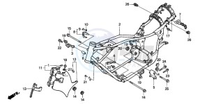 VT600CD2 drawing FRAME BODY