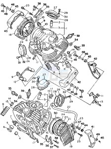 XV VIRAGO 535 drawing CYLINDER HEAD