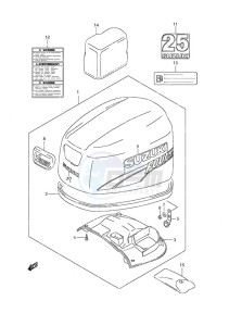 DF 25 V-Twin drawing Engine Cover