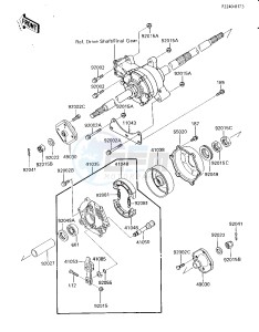 KLF 185 A [BAYOU 185] (A2-A4) [BAYOU 185] drawing REAR HUB