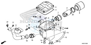 TRX420FA1F TRX420 Europe Direct - (ED) drawing AIR CLEANER