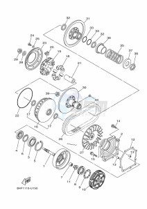 YFM700FWAD YFM7NGPXK (B4FM) drawing CLUTCH