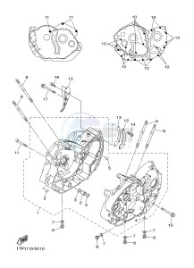 XVS950CR BOLT C-SPEC (B33N) drawing CRANKCASE