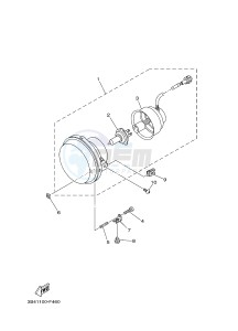 YXE700 YXE70WPAJ WOLVERINE R (B3D2) drawing HEADLIGHT