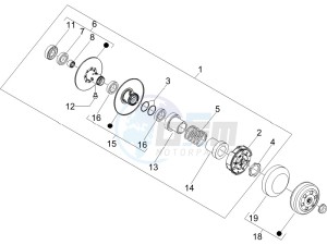 Runner 50 Pure Jet SC drawing Driven pulley