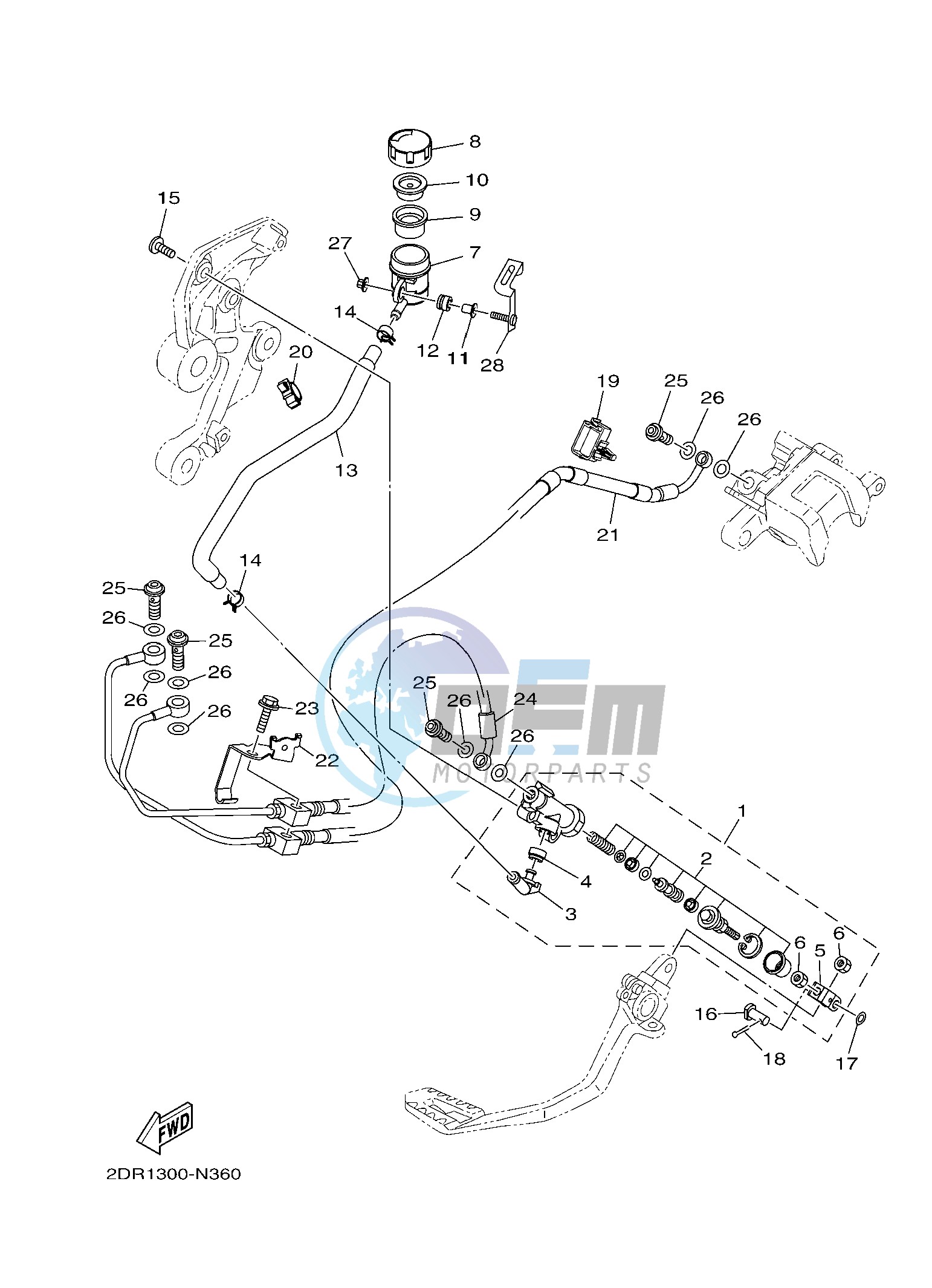 REAR MASTER CYLINDER