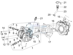 MP3 500 (USA) drawing Cilinder head unit - Valve