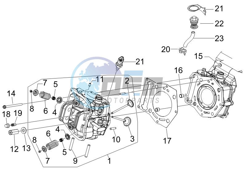 Cilinder head unit - Valve