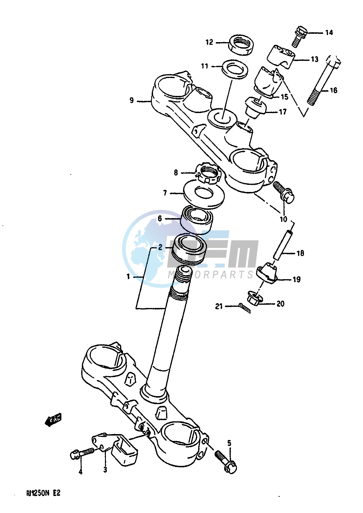 STEERING STEM (MODEL M N)