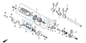 VF750C2 drawing GEARSHIFT DRUM