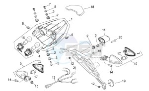 Shiver 750 PA (AA, JP, MAL, T) drawing Rear lights