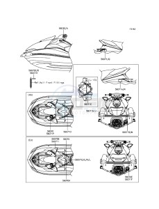 JET SKI ULTRA LX JT1500KEF EU drawing Labels