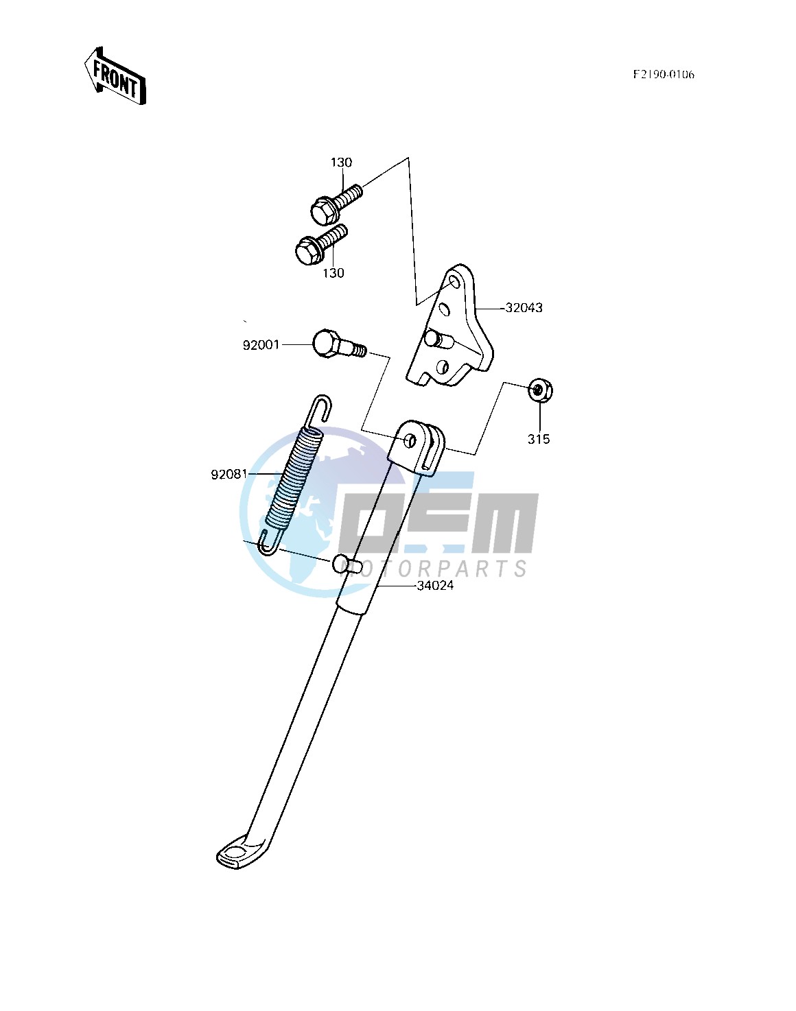 STAND -- 83 KX250-C1- -