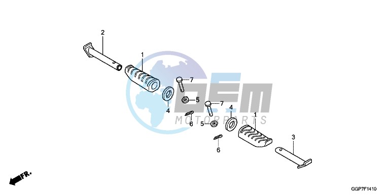 PILLION STEP (NSC50/MPD/WH)