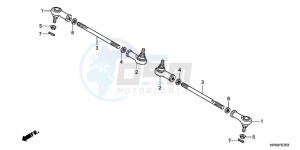 CB650FG CB650F 6ED - (6ED) drawing TIE ROD