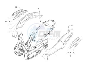 Beverly 300 ie Tourer e3 drawing Side cover - Spoiler