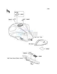 Z1000_ABS ZR1000C7F FR GB XX (EU ME A(FRICA) drawing Labels