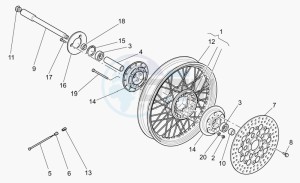 California 1100 EV PI Cat. Alum./Tit. PI Cat. drawing Front wheel