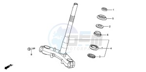 SH300R drawing STEERING STEM