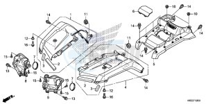 TRX420TE1F TRX420 Europe Direct - (ED) drawing FRONT FENDER