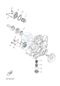 MT125 MT-125 (BR33 BR33 BR33 BR33 BR33) drawing OIL PUMP